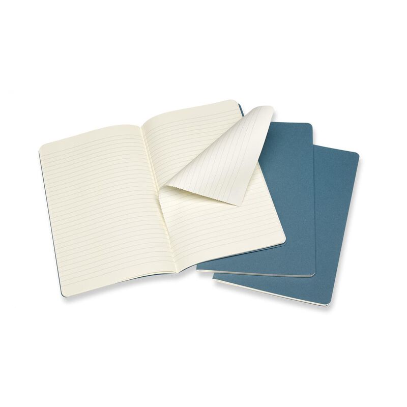 Moleskine Cahier Journals Large Ruled Brisk Blue image number 3